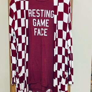 ❤️NWT ULTRA SOFT ULTRA STRETCH LIGHTWEIGHT CHECKERED CARDIGAN w POCKETS! XL